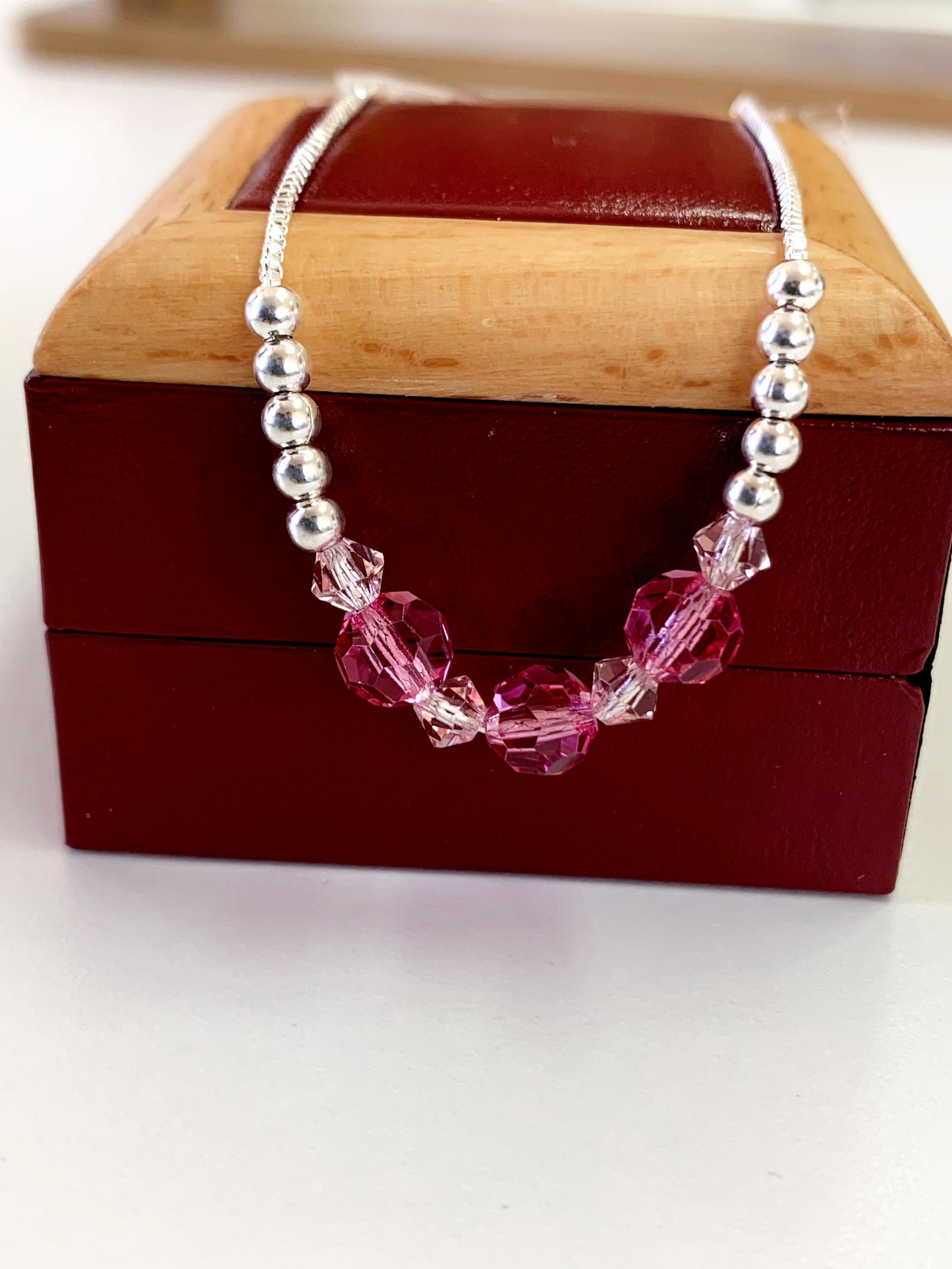 Pulsera Circón Rosa