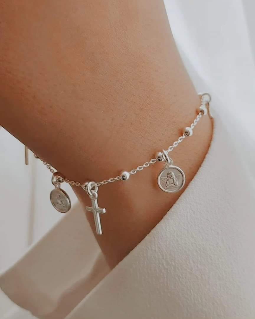 Pulsera Cruces y Ángeles