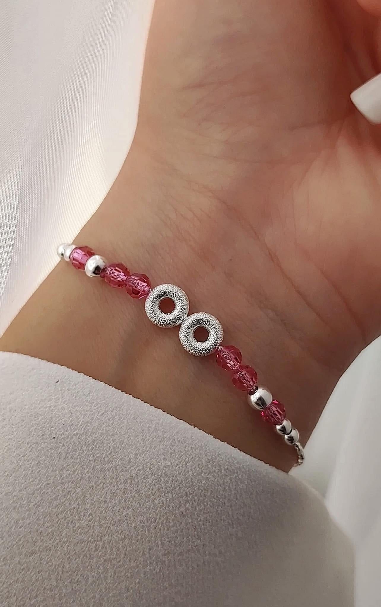 Pulsera Circón Rosa