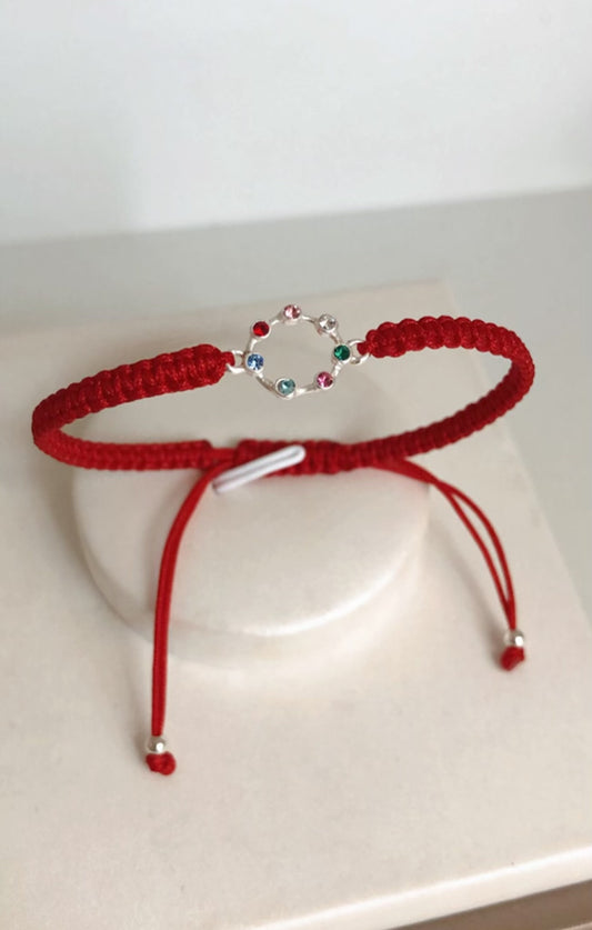 PULSERA HILO ROJO CHAKRAS