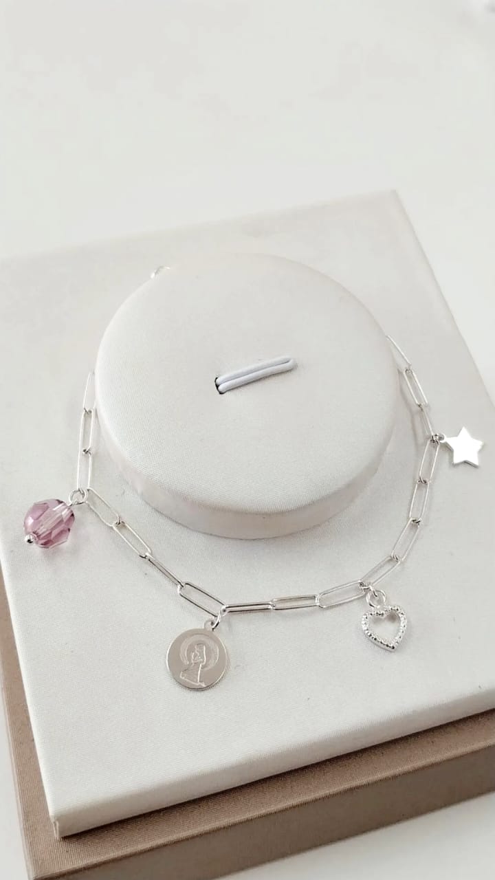 Pulsera Eslabón Con Chiches