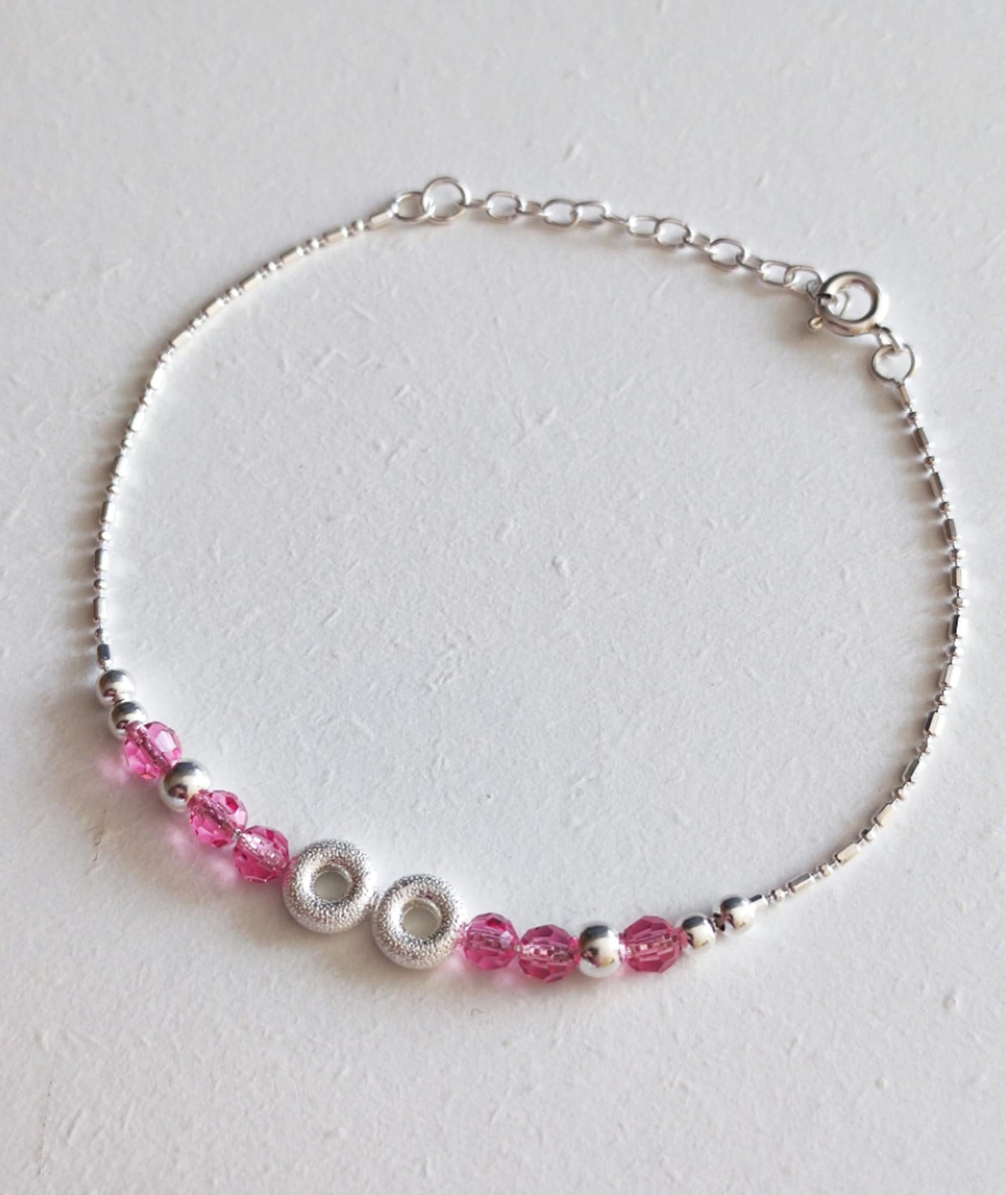 Pulsera Circón Rosa