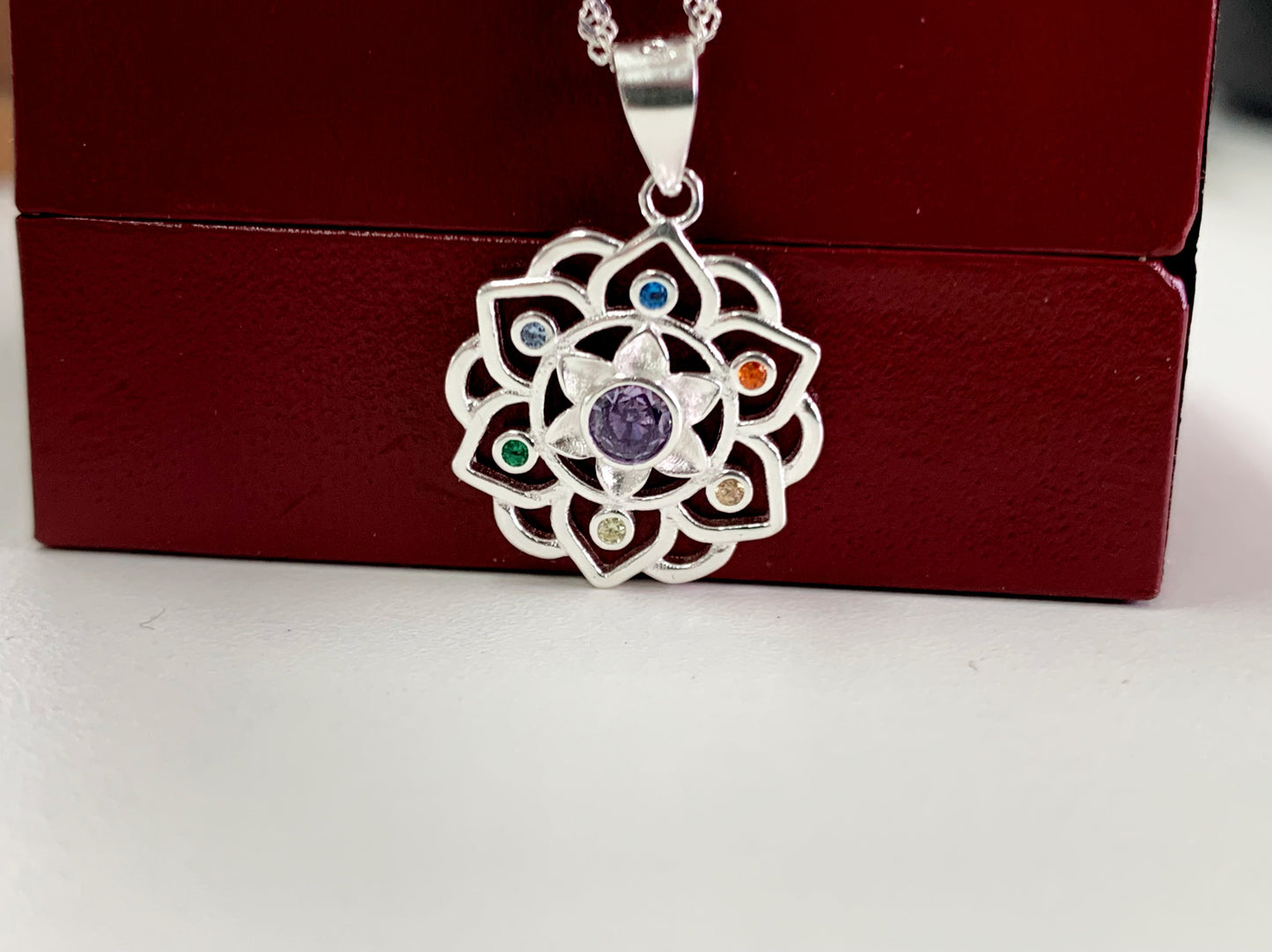 Collar 7 Chakras Flor